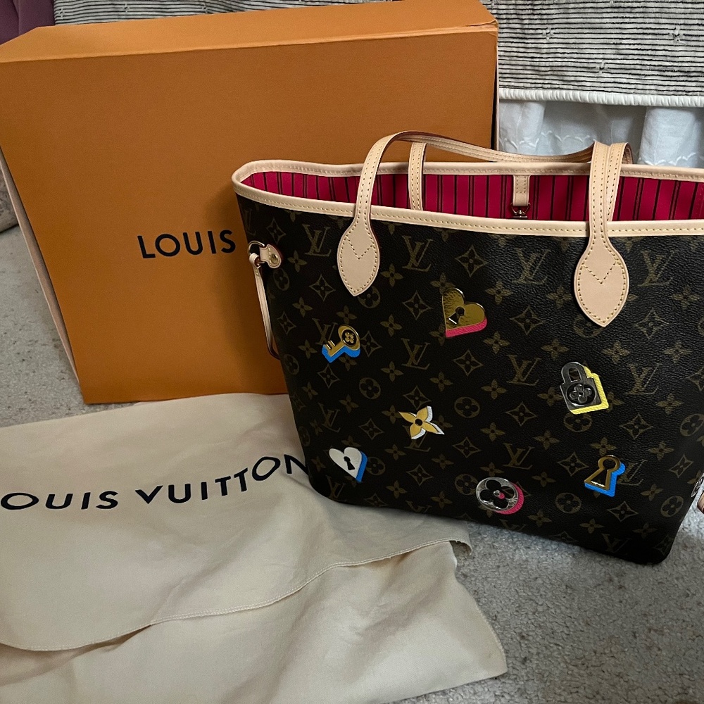 Louis Vuitton Neverfull Love Locks MM